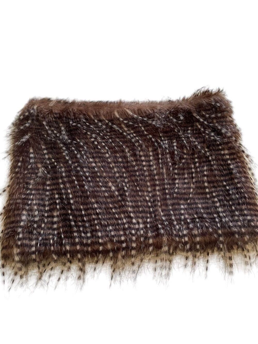 Mud Pie Women's Stella Muffler Faux Fur Pheasant Feathers